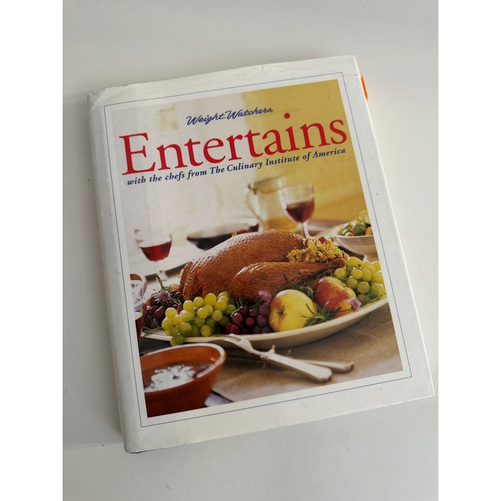 Weight Watchers Entertains Cookbook Culinary Institute of America Hardcover 2000